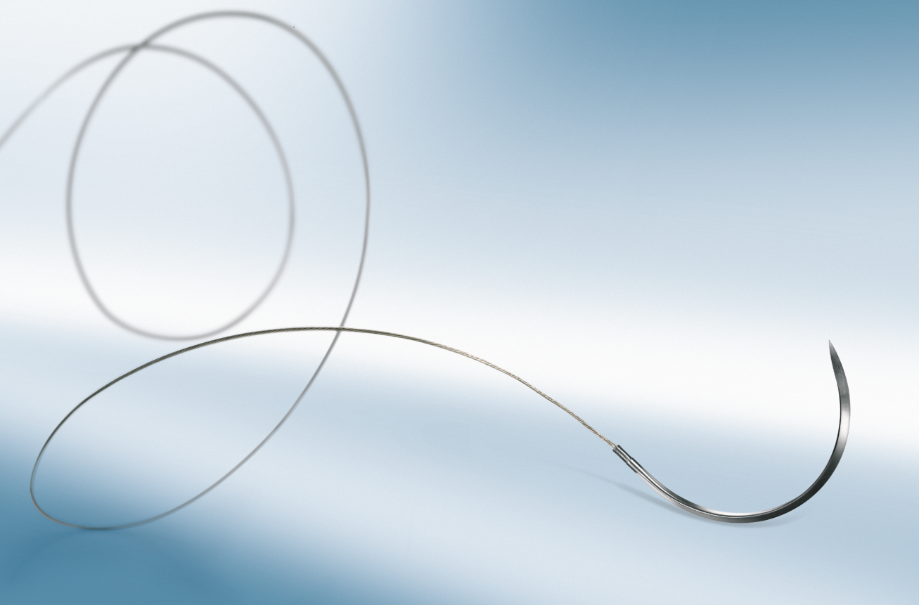 STEELEX, USP 7 (9) 4 нитки, 45 см колюча голка з "sternum point", 1/2 кола